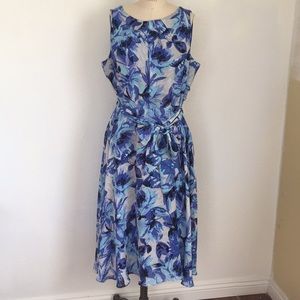 Beautiful Blue Floral Dress